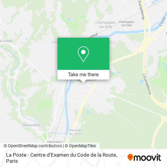 La Poste - Centre d'Examen du Code de la Route map