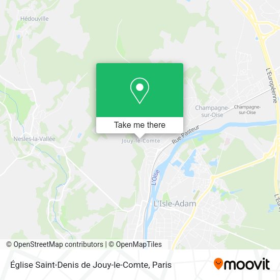 Église Saint-Denis de Jouy-le-Comte map