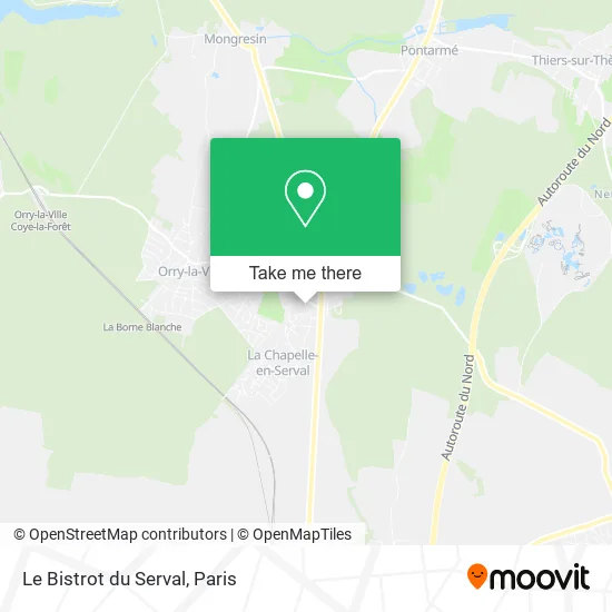 Le Bistrot du Serval map