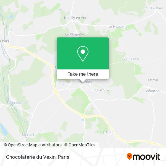 Mapa Chocolaterie du Vexin