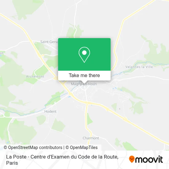 La Poste - Centre d'Examen du Code de la Route map