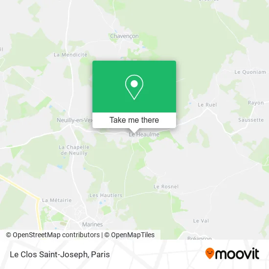 Le Clos Saint-Joseph map