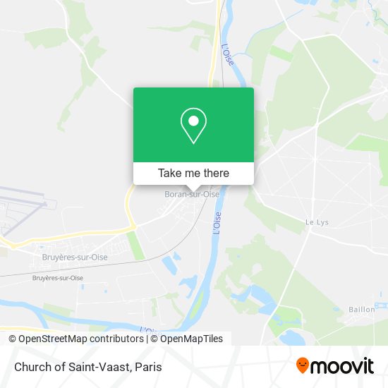 Church of Saint-Vaast map