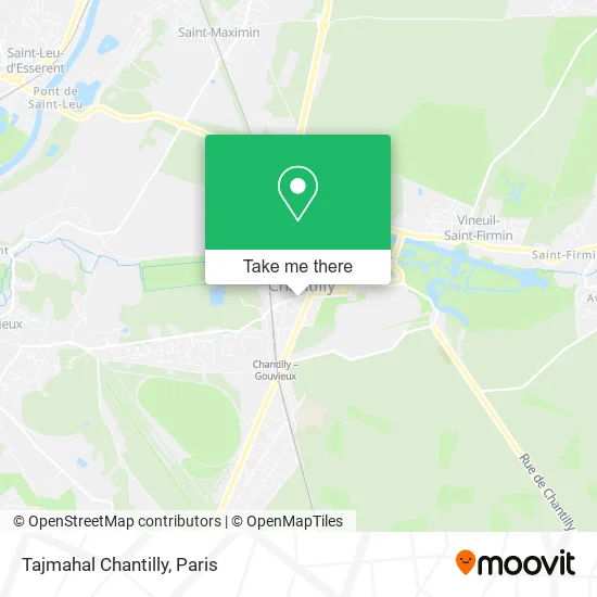 Tajmahal Chantilly map