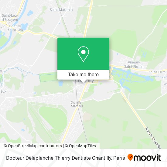 Docteur Delaplanche Thierry Dentiste Chantilly map