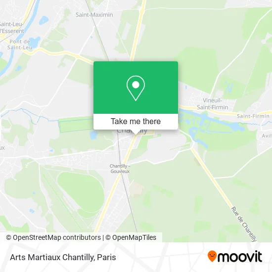 Arts Martiaux Chantilly map