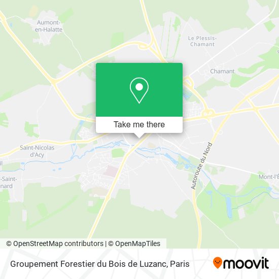 Mapa Groupement Forestier du Bois de Luzanc