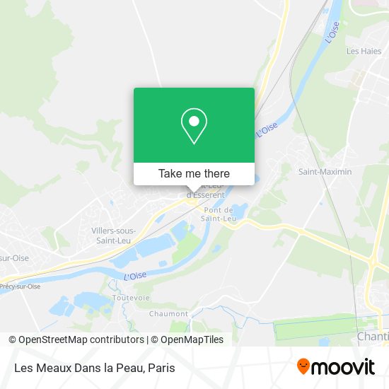 Les Meaux Dans la Peau map