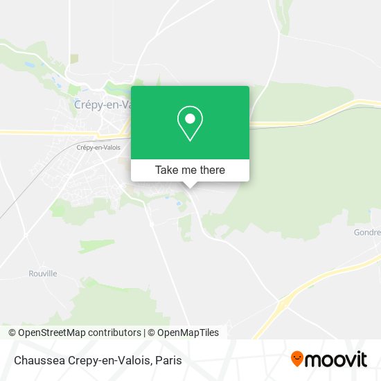 Mapa Chaussea Crepy-en-Valois
