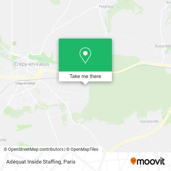 Adéquat Inside Staffing map