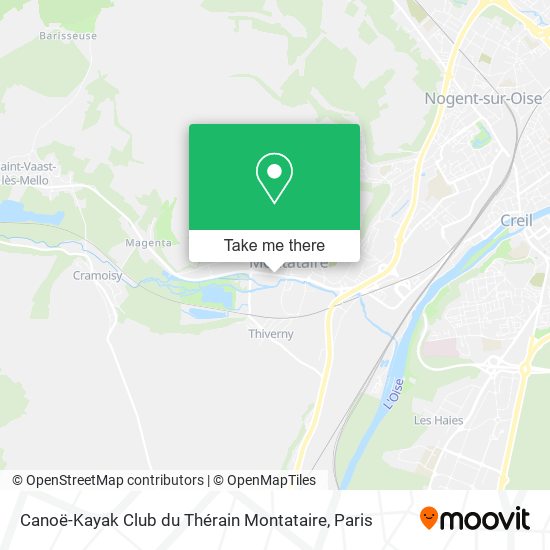 Mapa Canoë-Kayak Club du Thérain Montataire