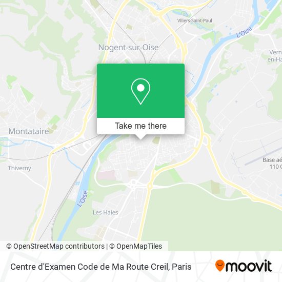 Centre d'Examen Code de Ma Route Creil map