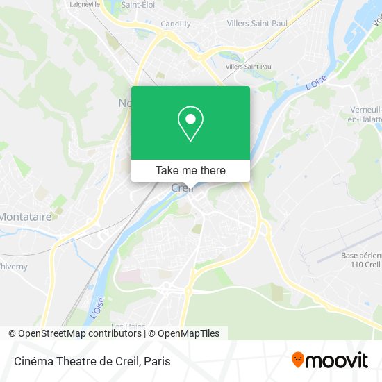 Cinéma Theatre de Creil map