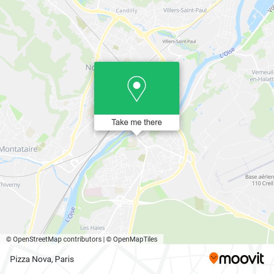 Pizza Nova map