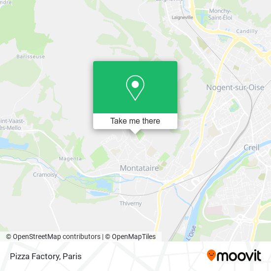 Pizza Factory map