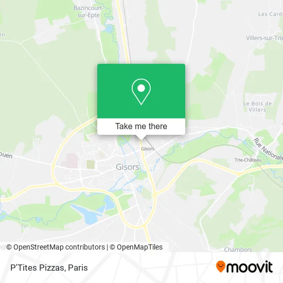 P'Tites Pizzas map