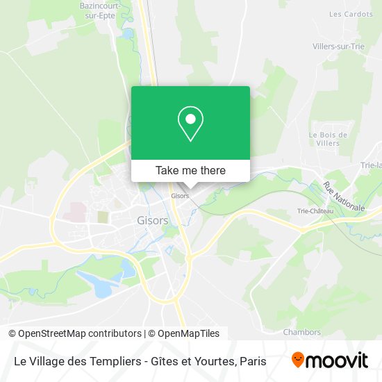 Le Village des Templiers - Gîtes et Yourtes map