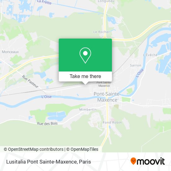 Lusitalia Pont Sainte-Maxence map