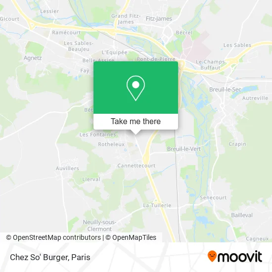 Chez So' Burger map