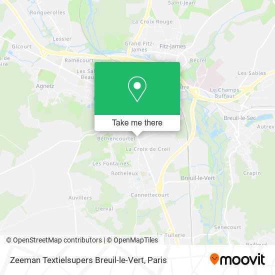 Zeeman Textielsupers Breuil-le-Vert map