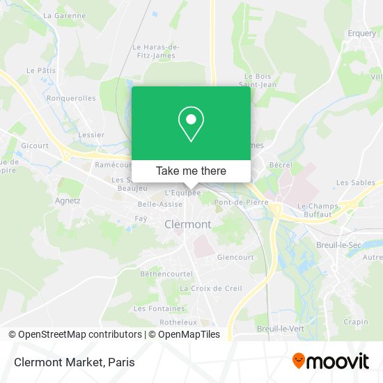 Clermont Market map