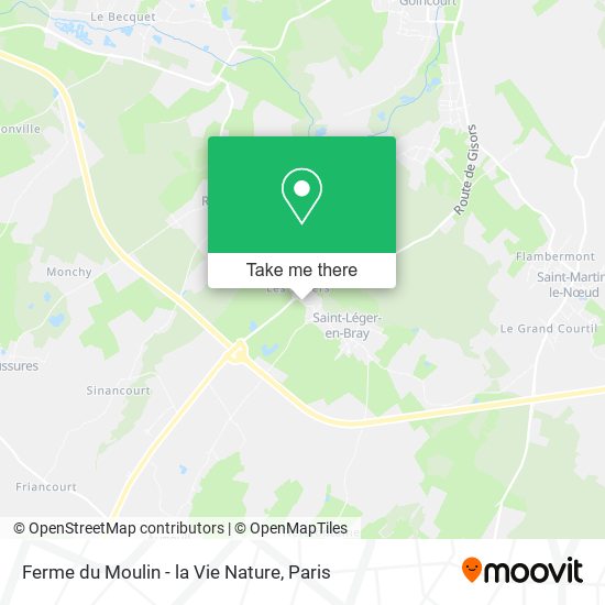 Mapa Ferme du Moulin - la Vie Nature