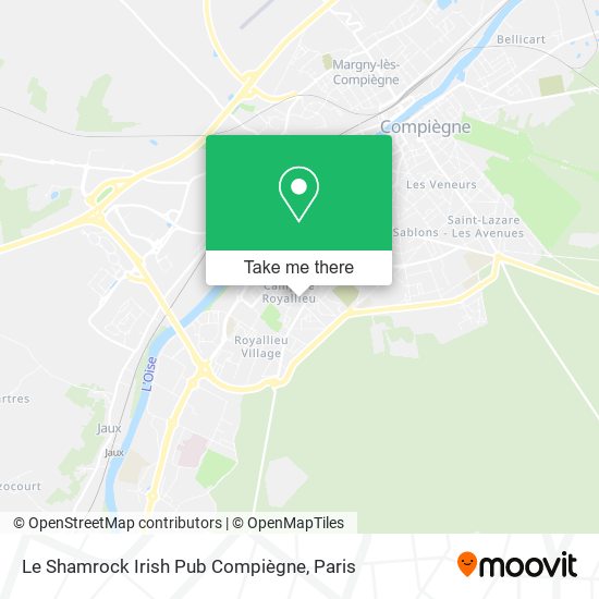 Le Shamrock Irish Pub Compiègne map