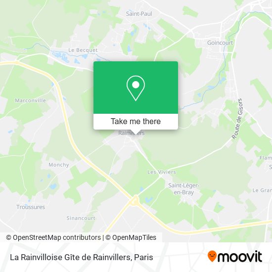 La Rainvilloise Gîte de Rainvillers map