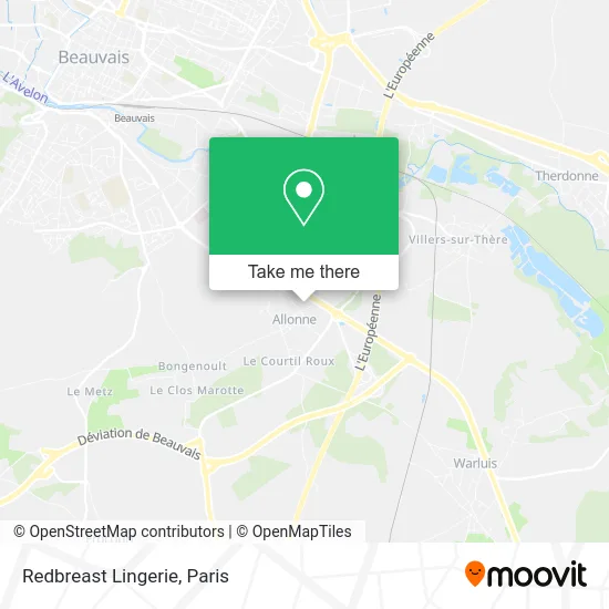 Rougegorge Lingerie map