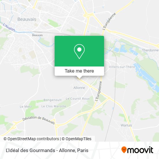 L'Idéal des Gourmands - Allonne map