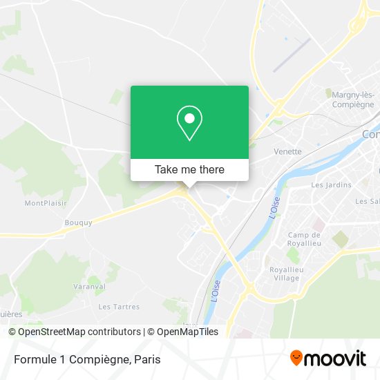 Mapa Formule 1 Compiègne