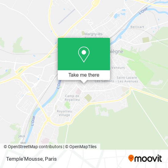 Mapa Temple'Mousse