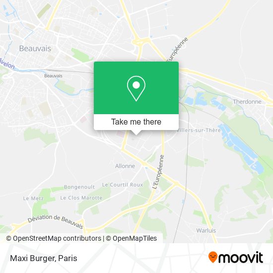 Mapa Maxi Burger