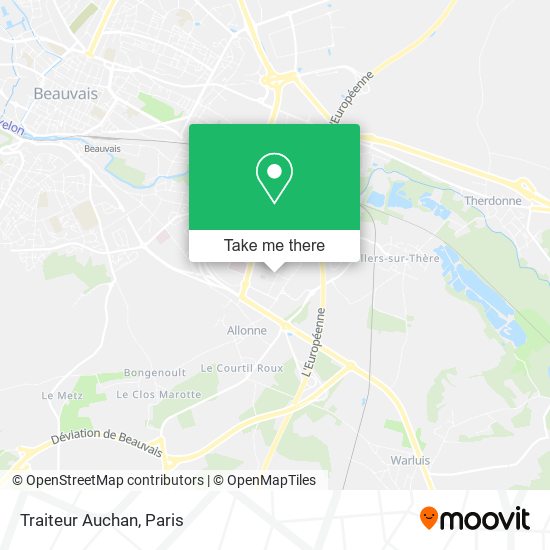 Mapa Traiteur Auchan