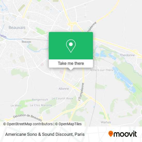 Americane Sono & Sound Discount map