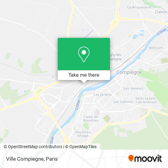 Mapa Ville Compiegne