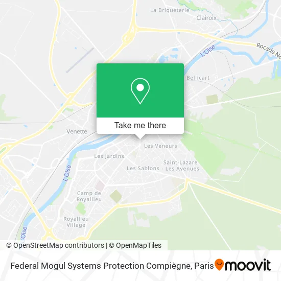 Federal Mogul Systems Protection Compiègne map