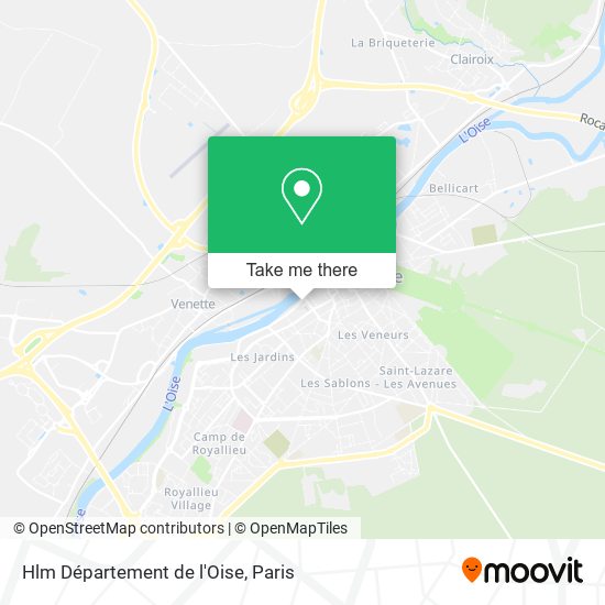 Hlm Département de l'Oise map