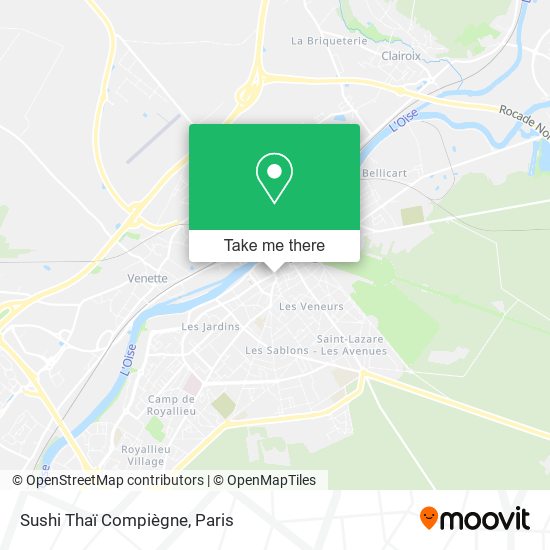 Sushi Thaï Compiègne map