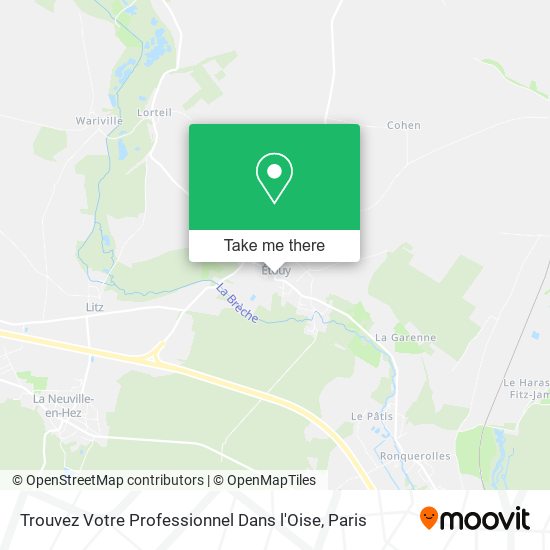 Trouvez Votre Professionnel Dans l'Oise map