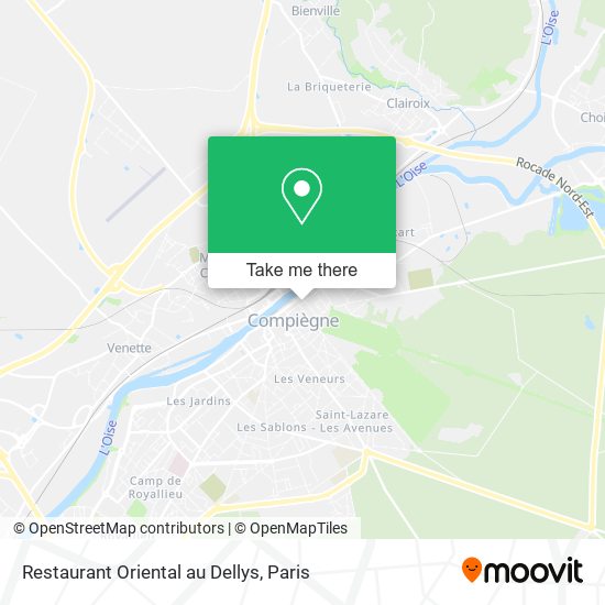 Restaurant Oriental au Dellys map