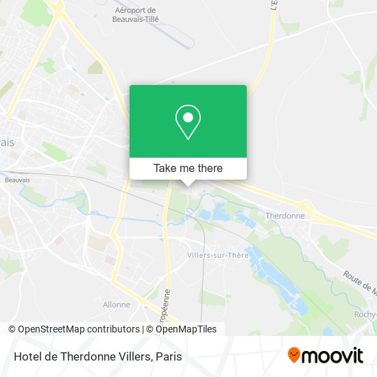Hotel de Therdonne Villers map