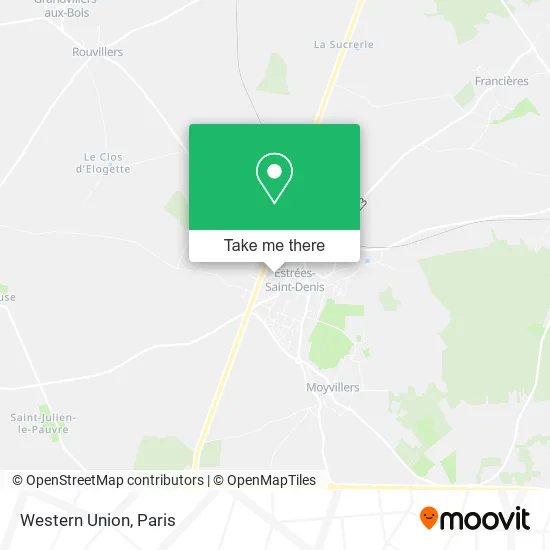 Western Union map