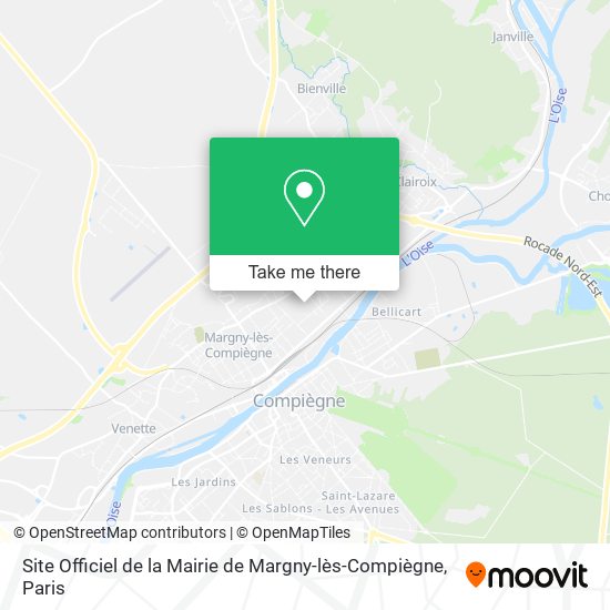 Site Officiel de la Mairie de Margny-lès-Compiègne map