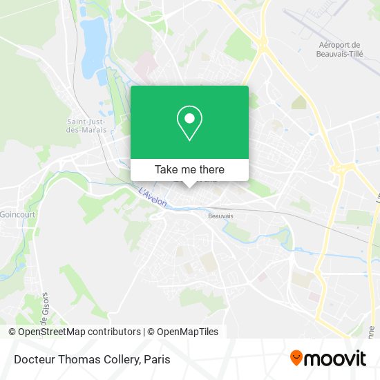 Docteur Thomas Collery map