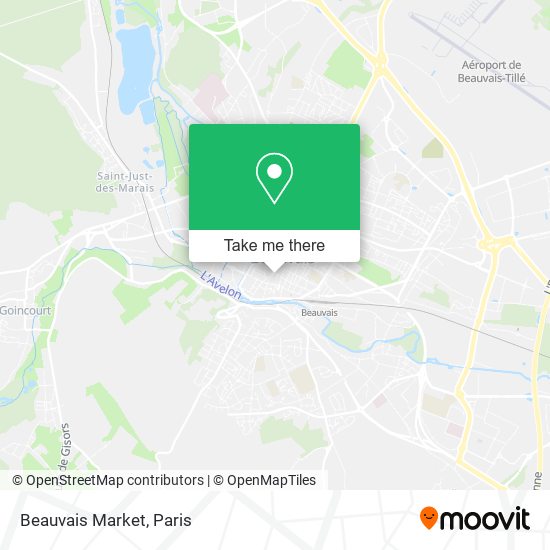 Mapa Beauvais Market