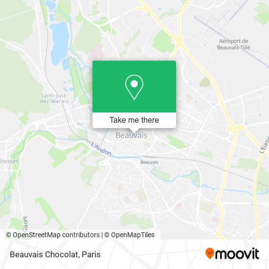 Beauvais Chocolat map