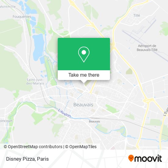 Disney Pizza map