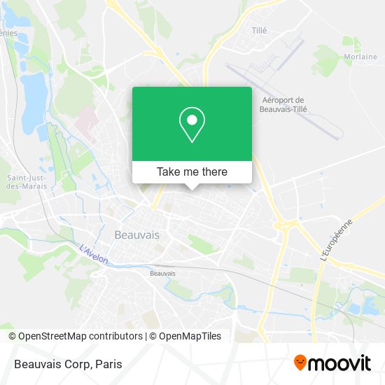Beauvais Corp map