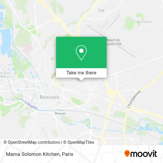 Mama Solomon Kitchen map